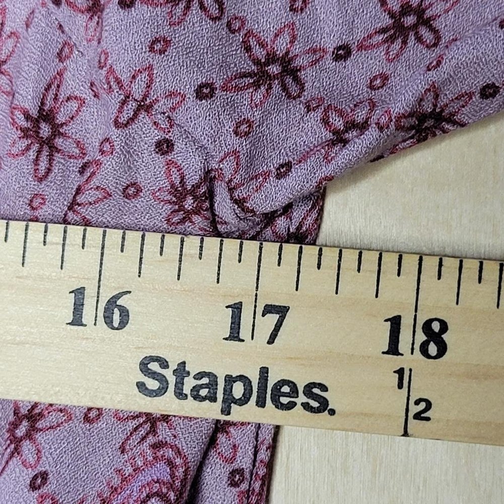 Aeropostale Burgundy Peasant Top Neck Strap Detail Women Sz S - Picture 6 of 8